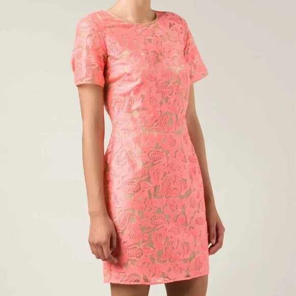 Veronica Beard | Dresses | Veronica Beard Floral Embroidered Lace Shift  Dress Sz 4 | Poshmark